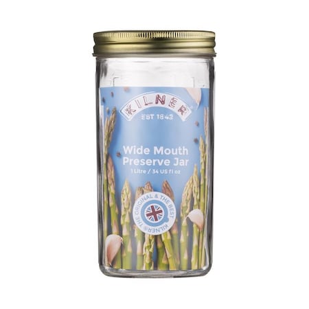 Kilner Kilner Wide Mouth Preserve Jar 34 oz 1 pk 25.067